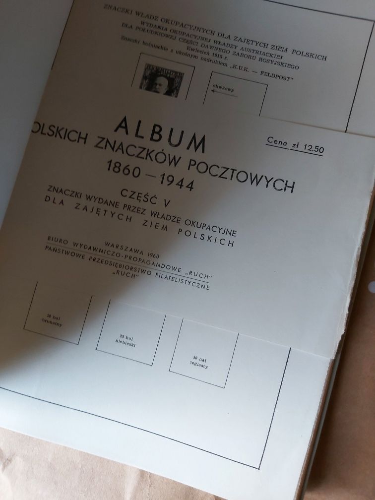 Album Polskich Znaczków Pocztowych 1860 Części 1-5