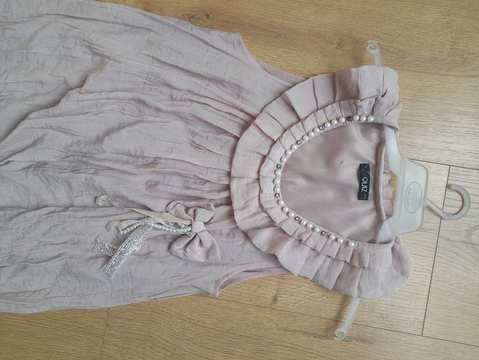 Sukienka bombka brudny róż rozm.S/M