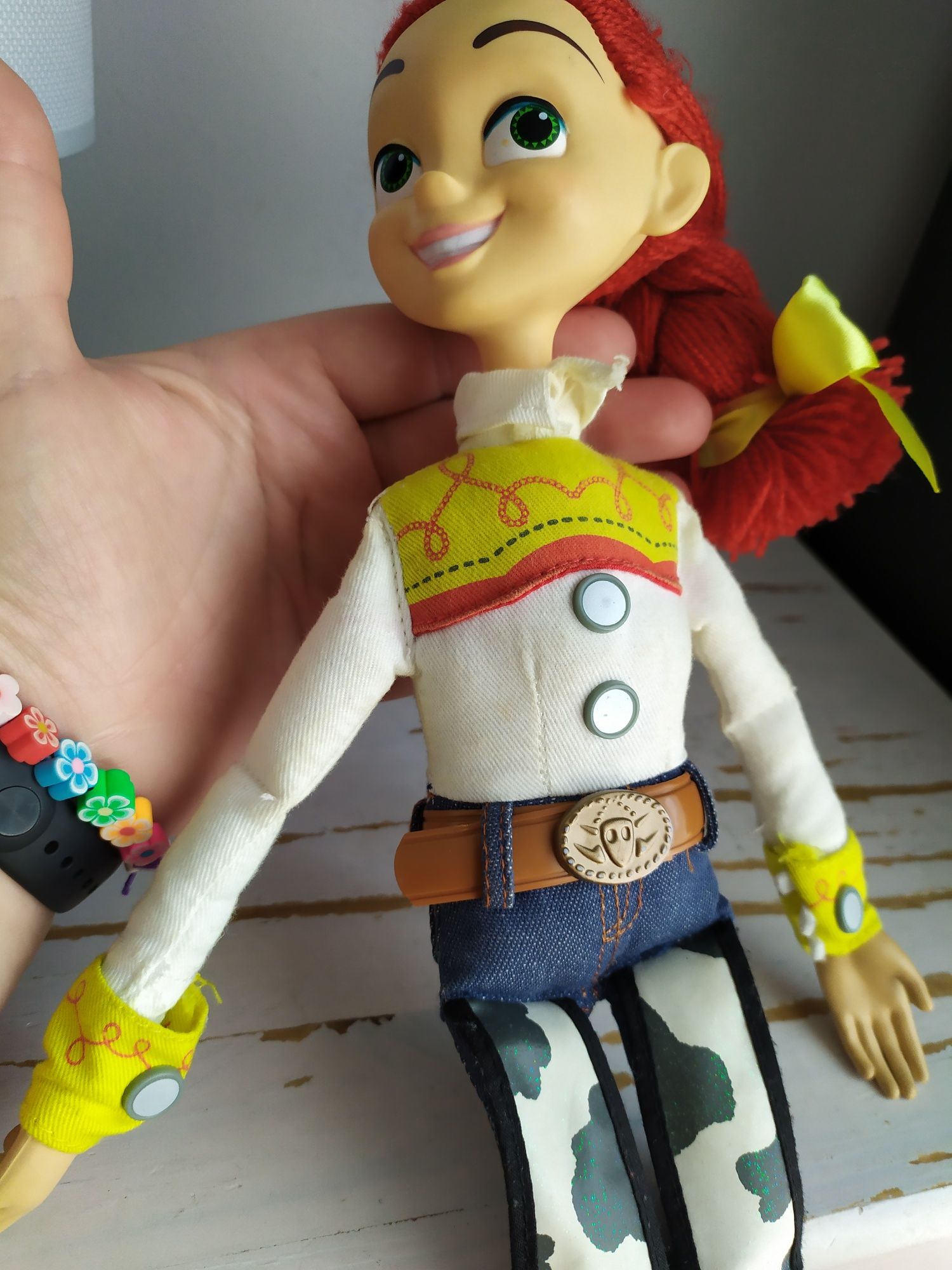 Toy Story kowbojka Jessie lalka mówi język angielski