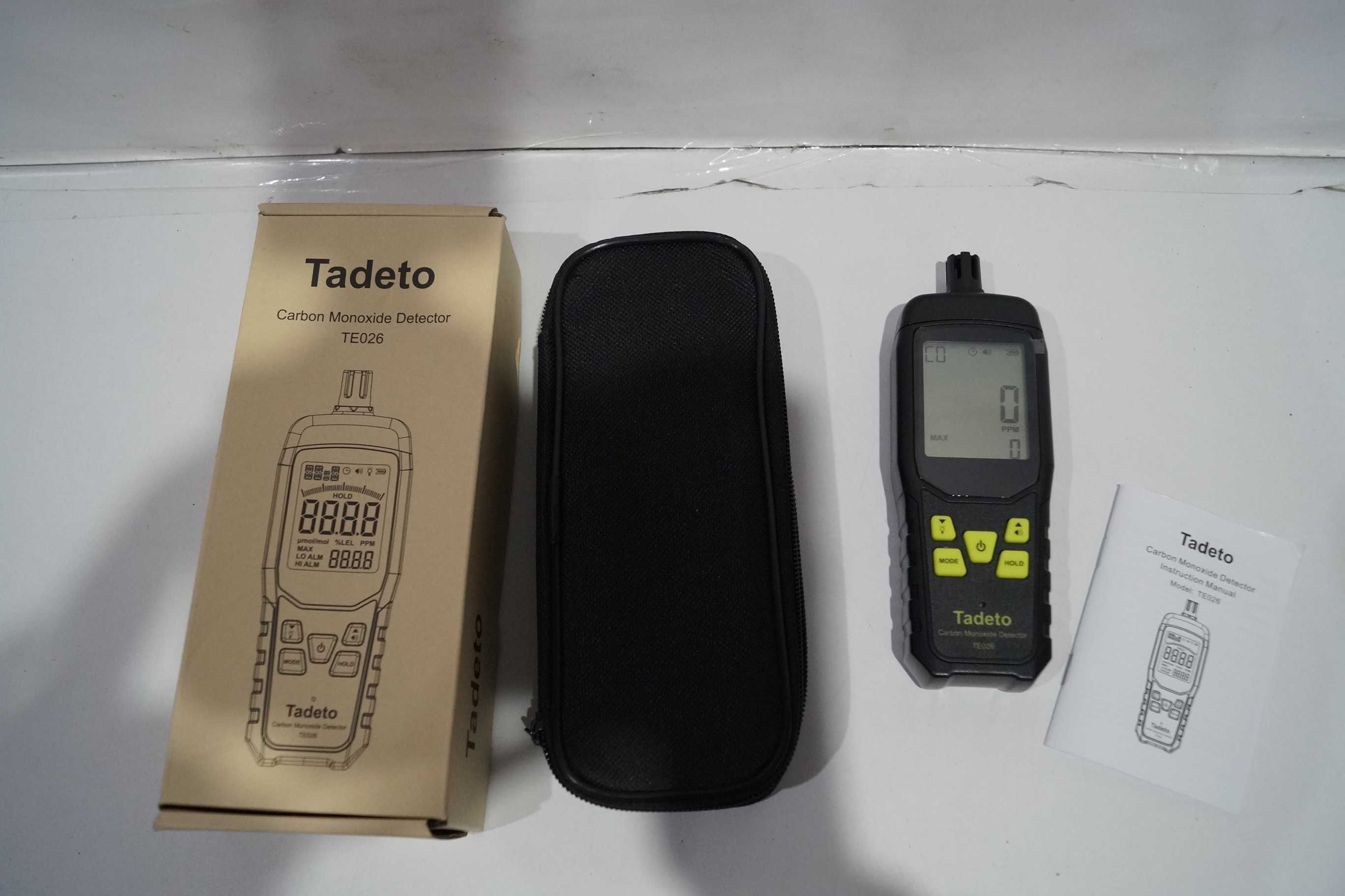 707 TADETO TE026 Przenośny detektor tlenku węgla CO alarm