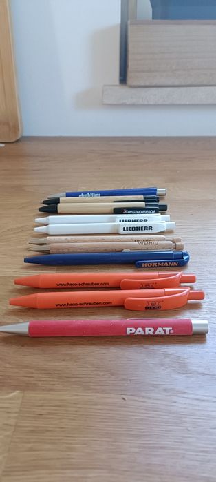Długopisy popularnych firm  - parat, hörman, liebherr, jungheinrich
