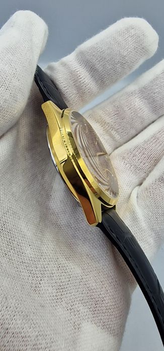 Atlantic Worldmaster Art Deco Automatic - szafir, skóra - Gold + Red