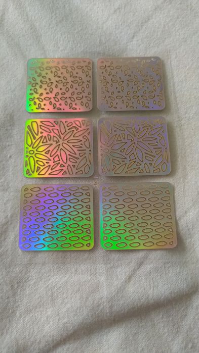 Szablony do malowania paznokci 8 sztuk