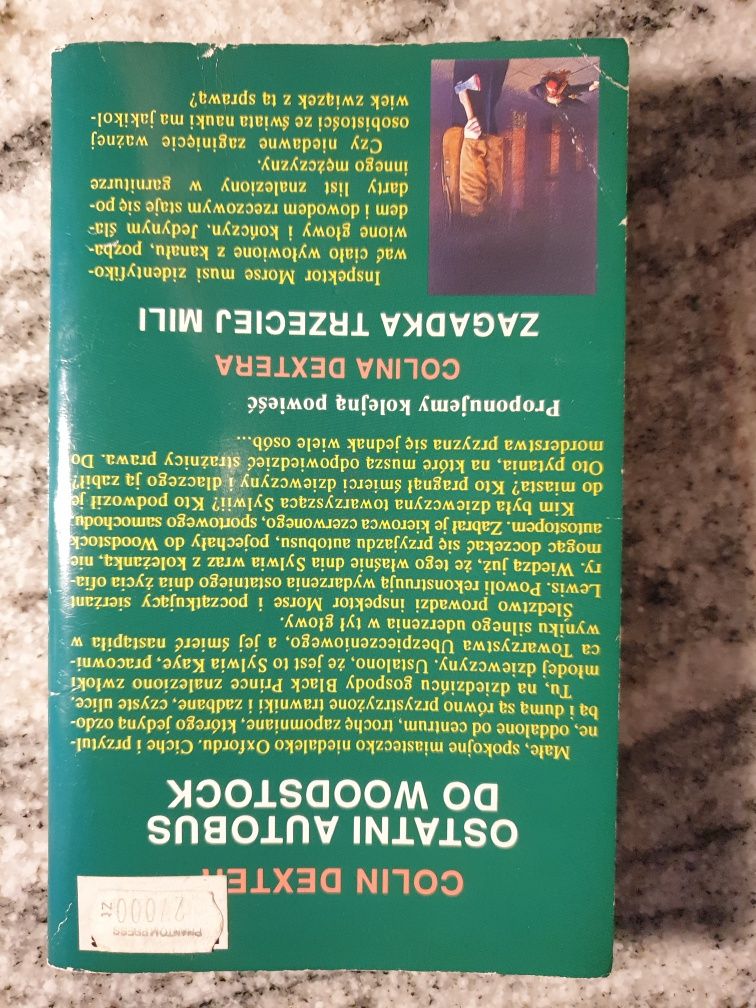 Colin Dexter Ostatni Autobus do Woodstock książka kryminał