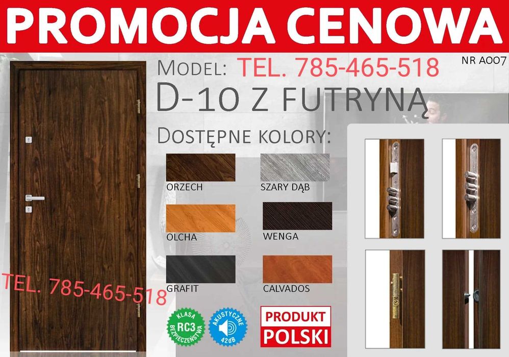 DRZWI WEJŚCIOWE drewniane i metalowe zewnętrzne z montażem