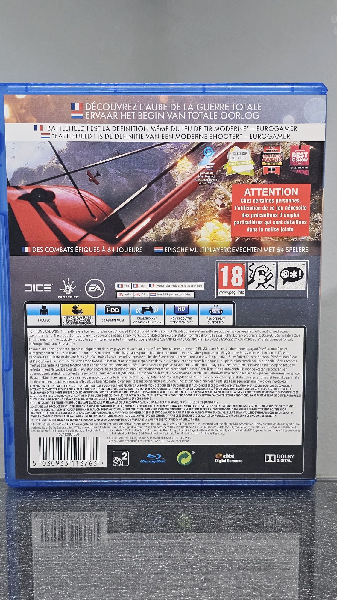 Battlefield 1 I PS4 Playstation 4 Call of Duty WWI