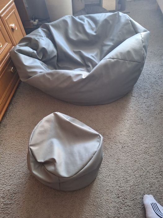 Fotel piankowy z podnóżkiem/komplet