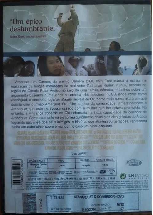 DVD "Atanarjuat o corredor"