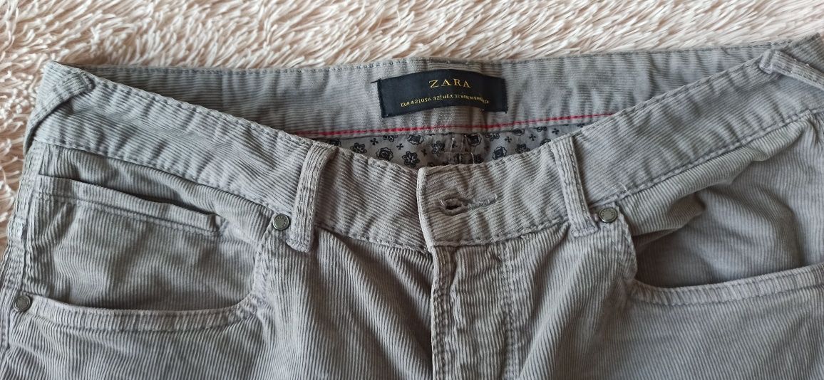 Брюки сірі вільветові Zara Man 32р.(М)