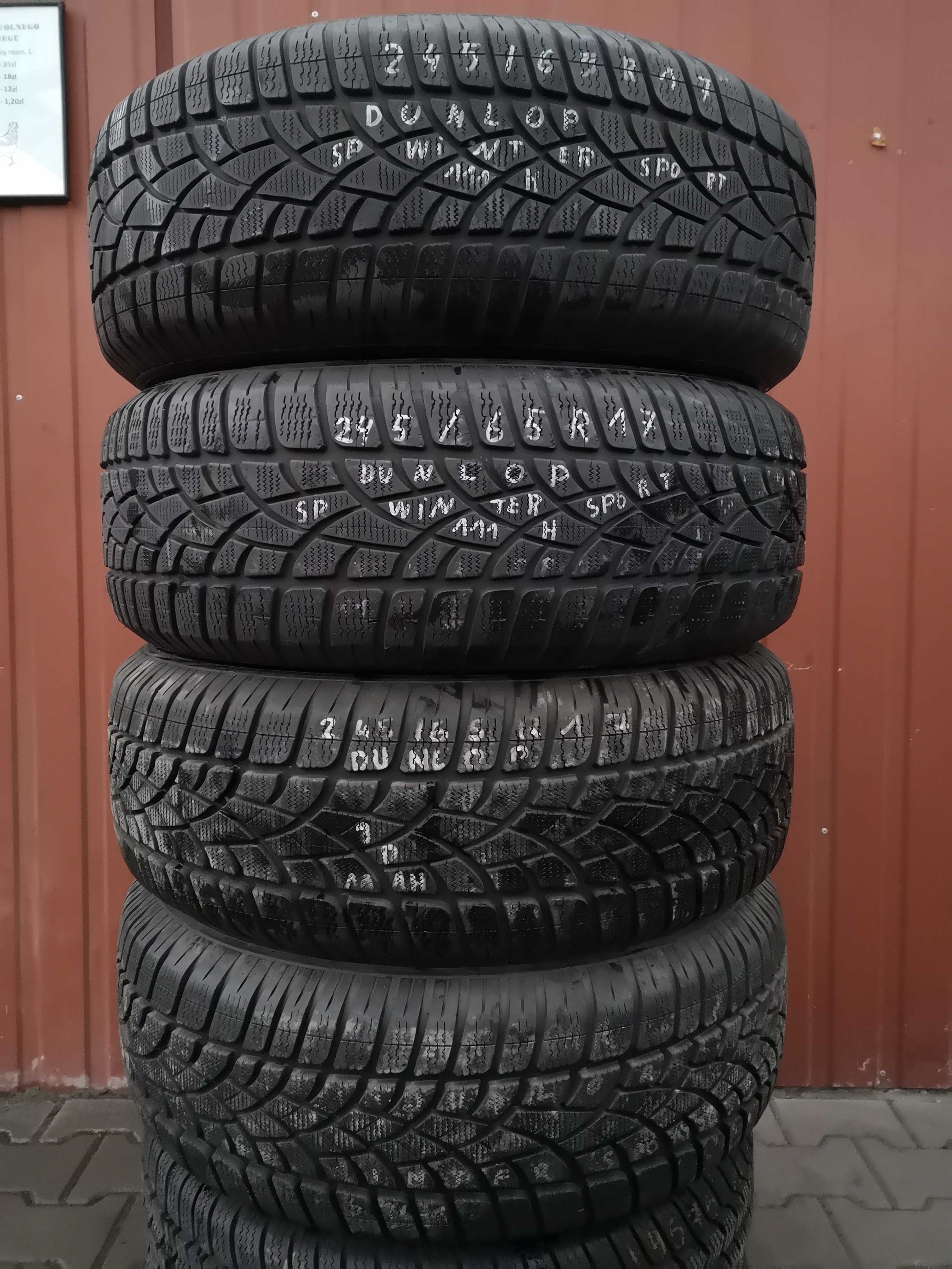 245/65 R17 111H - Dunlop Sp Winter Sport 3D (2 sztuki)
