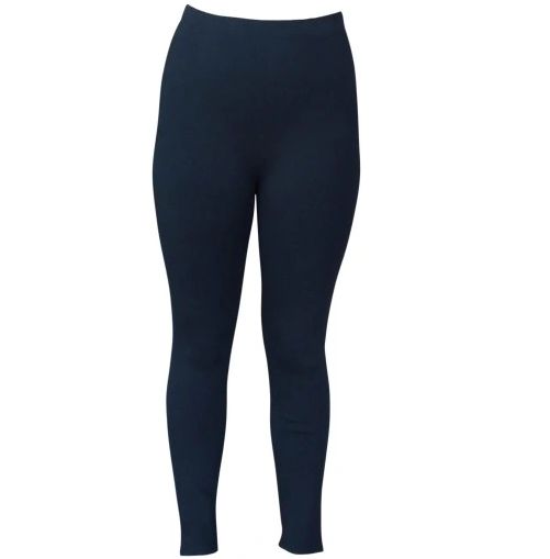 Legginsy damskie czarne klasyczne Tom Rose 40