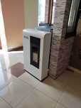 Piecyk kominek na pellet Zita 7,5 kW na pelet super SLIM-25 cm AUTOMAT