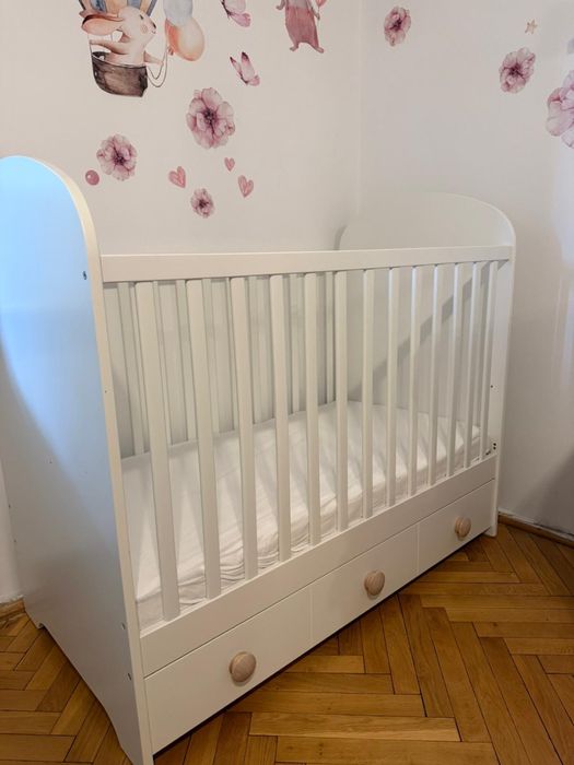 Łóżeczko dziecięce z szufladą IKEA GONATT