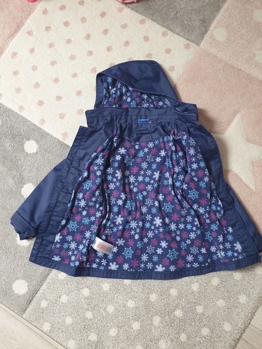 Bardzo fajna cienka kurtka dla dziewczynki rozmiar 110/116