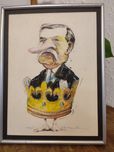 Ryszard Druch satyra karykatura pastel Lech Wałęsa 1991