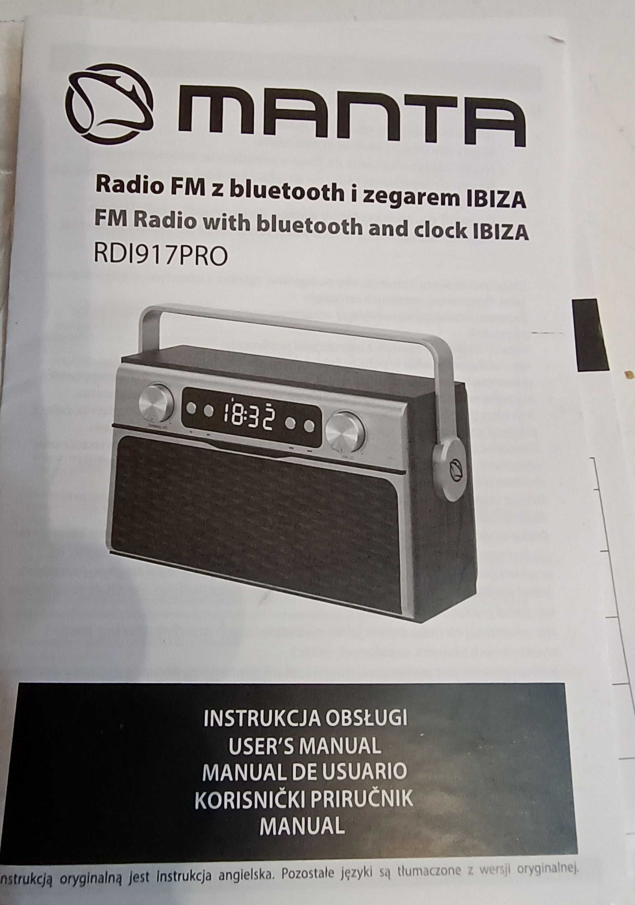 Radio FM sieciowe i bateryjne + BT - IBIZA