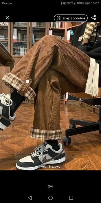 Spodnie nowe sztruksowe w r 152/158