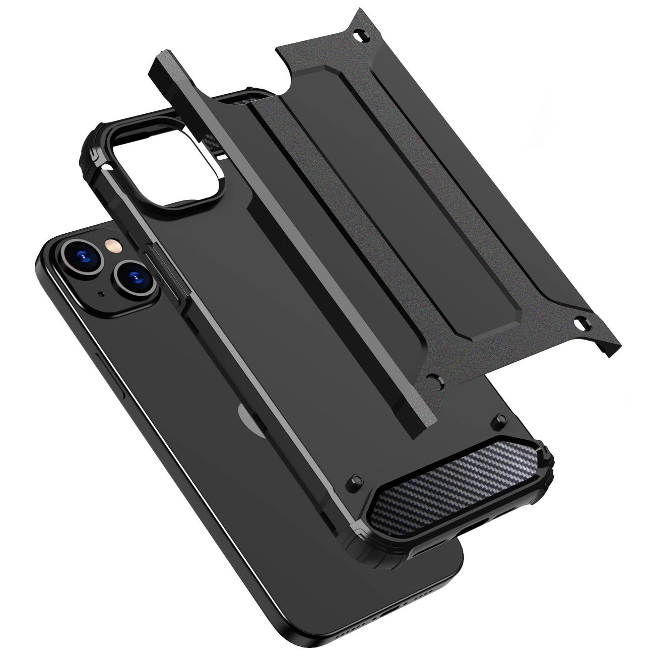 Pancerne Etui Do Iphone 15 Plus Hybrid Armor - Czarne