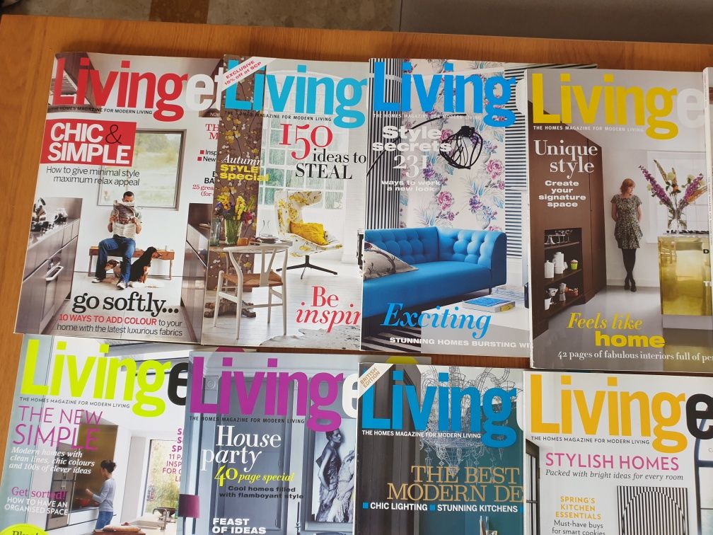 Revista Living etc ( sobre decoração )  edição britânica