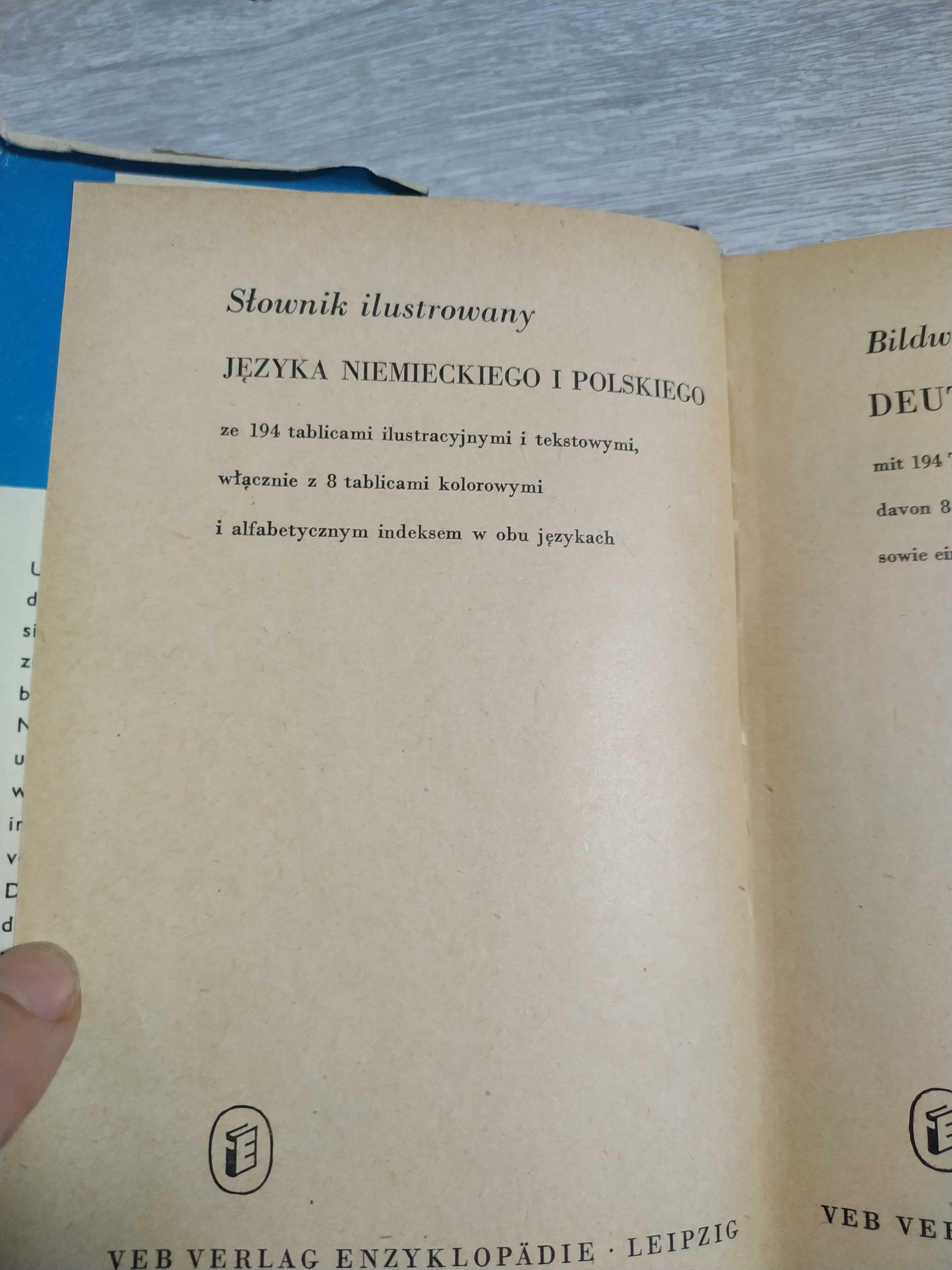 Słownik ilustrowany języka niemieckiego i polskiego.