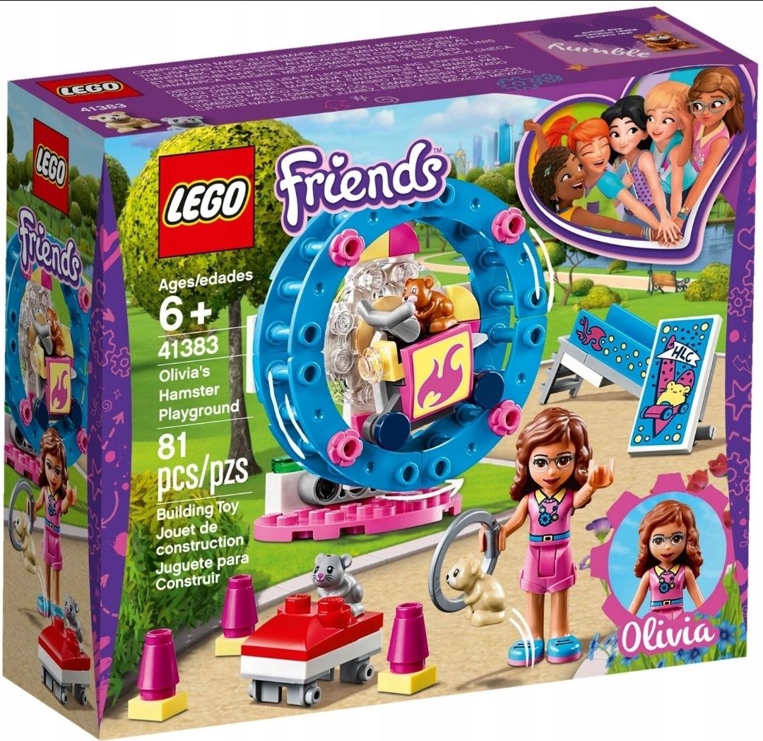 LEGO Friends 41383 - Plac zabaw dla chomików Olivii