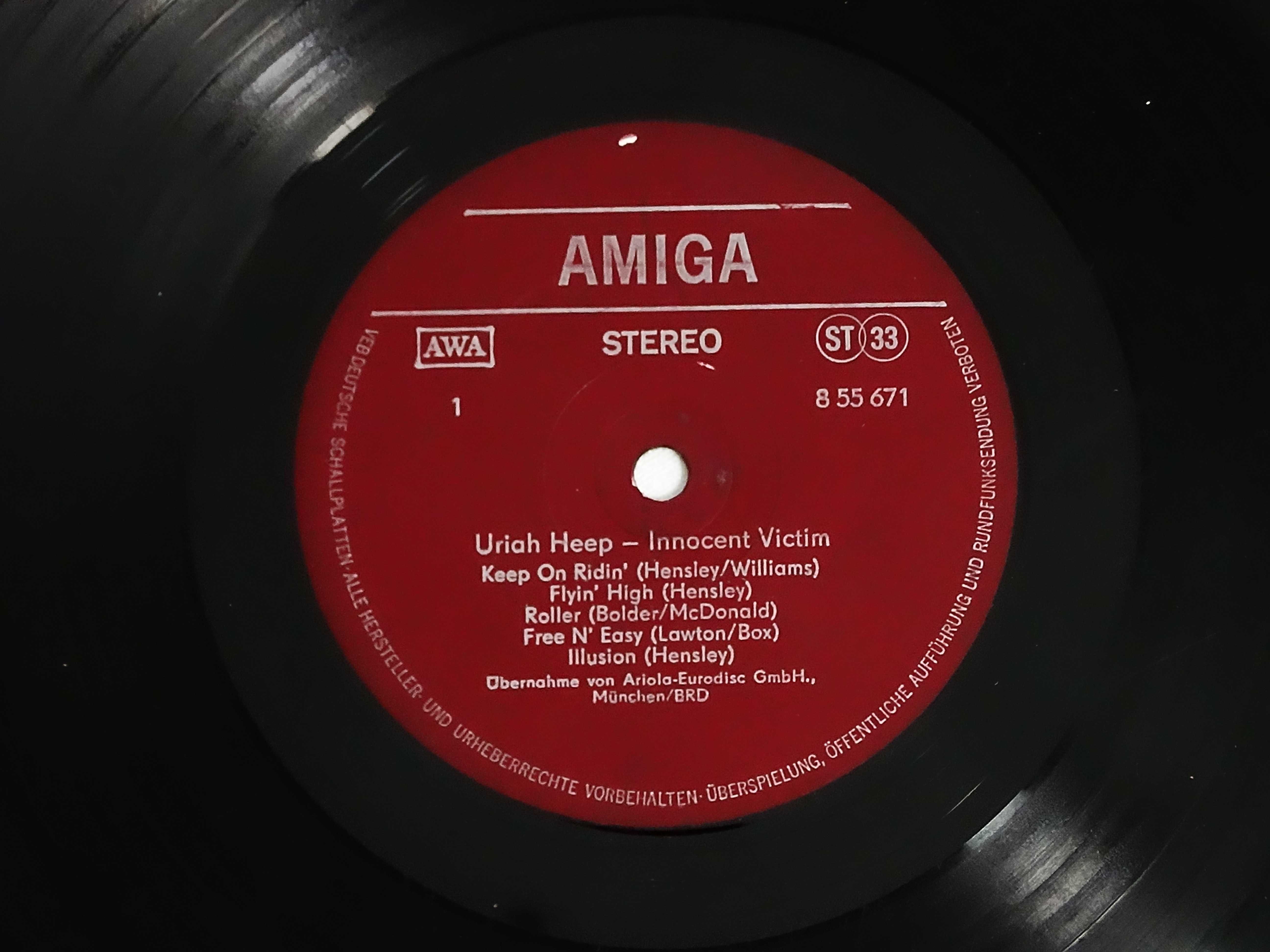 Uriah Heep ‎– Innocent Victim Label AMIGA ‎ 1979 r.