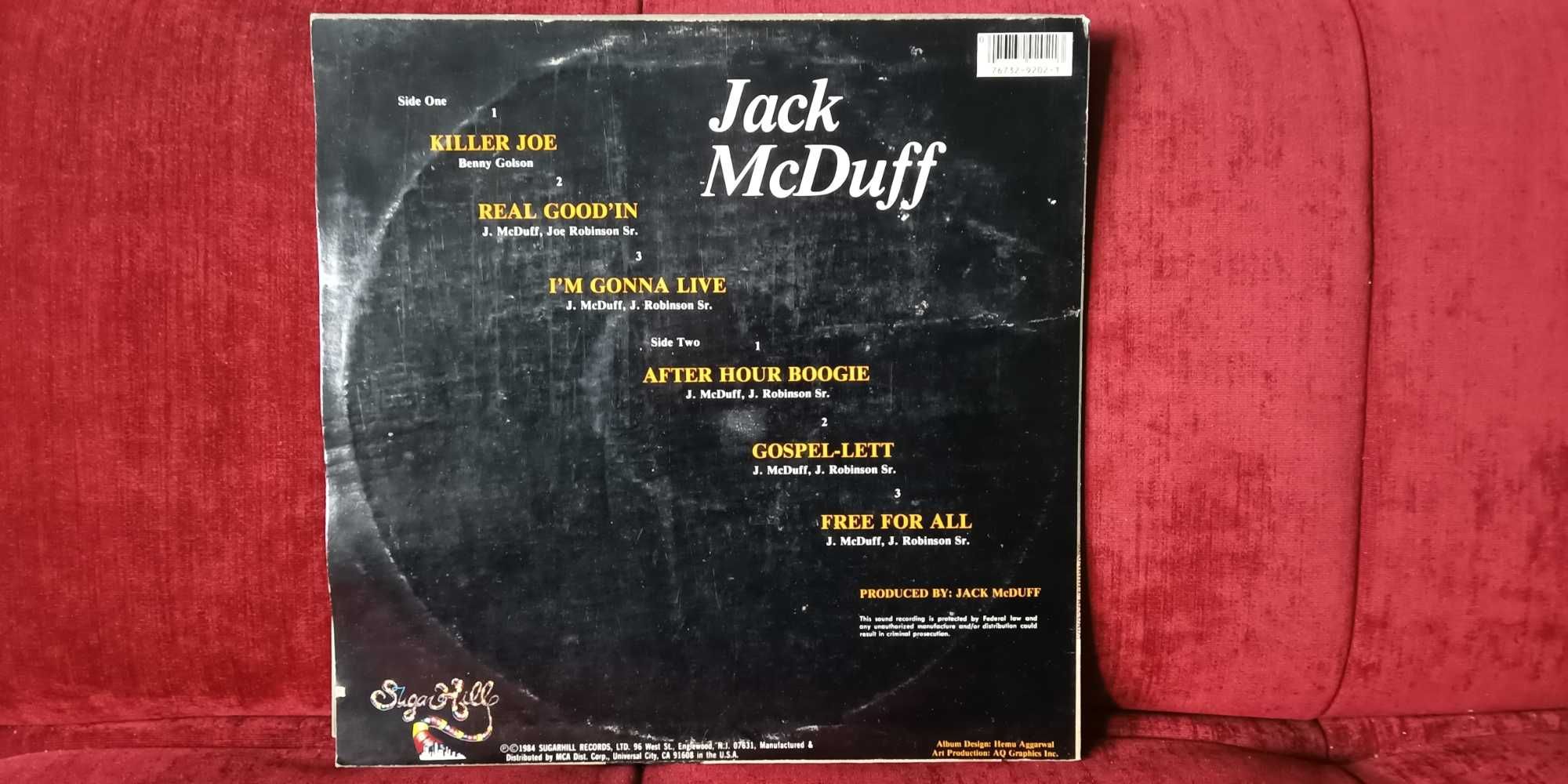 Jack McDuff – Live It Up USA 1984 LP