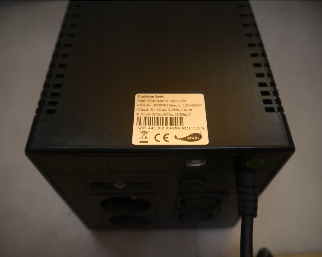 Zasilacz UPS PowerWalker VI 1000 LCD (PW10)