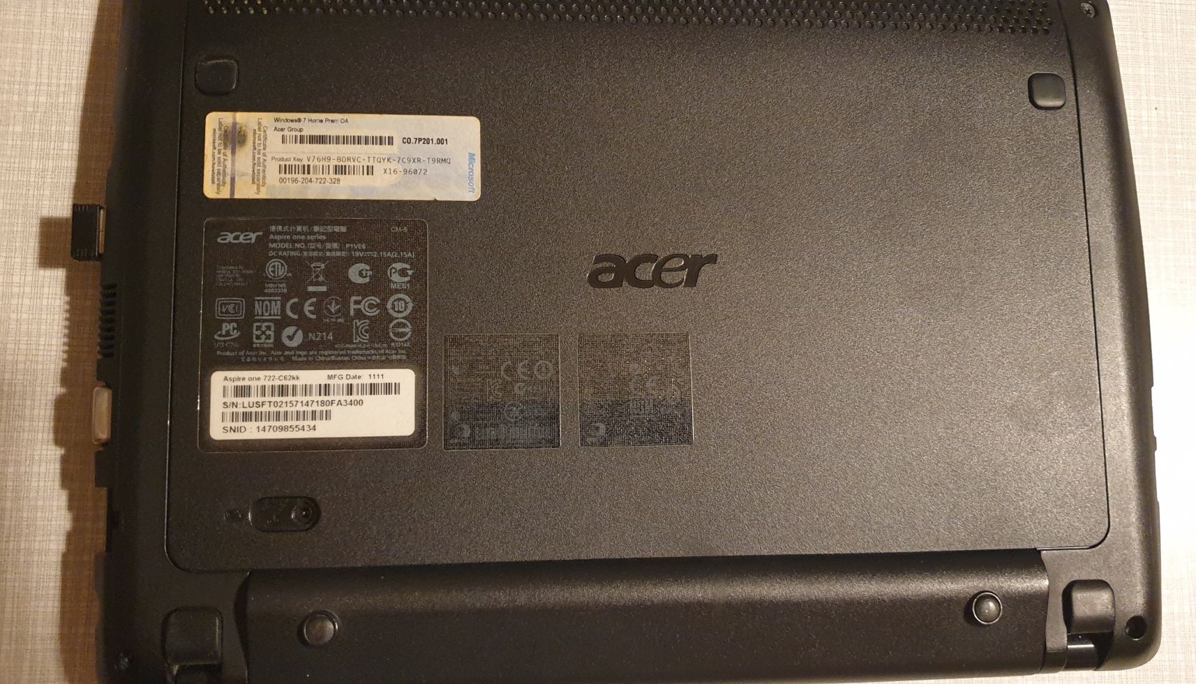 Laptop Acer Aspire1