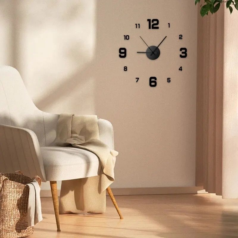 Relógio digital de parede customizável DIY fácil montagem NOVO