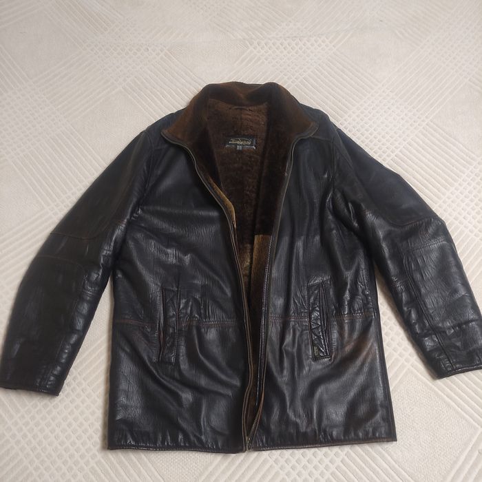 Куртка зимова шкіряна