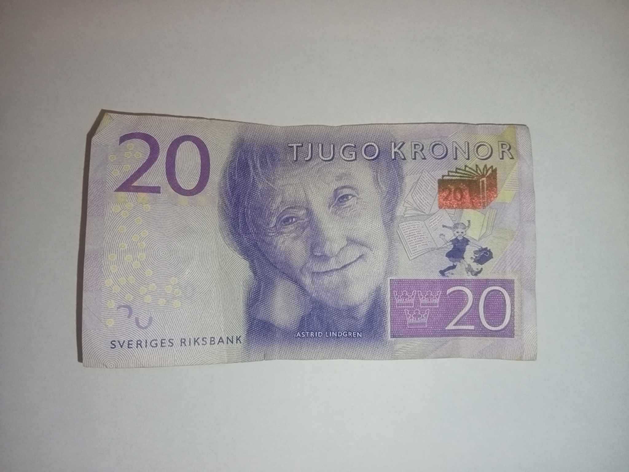 Banknot 20 koron Szwecja