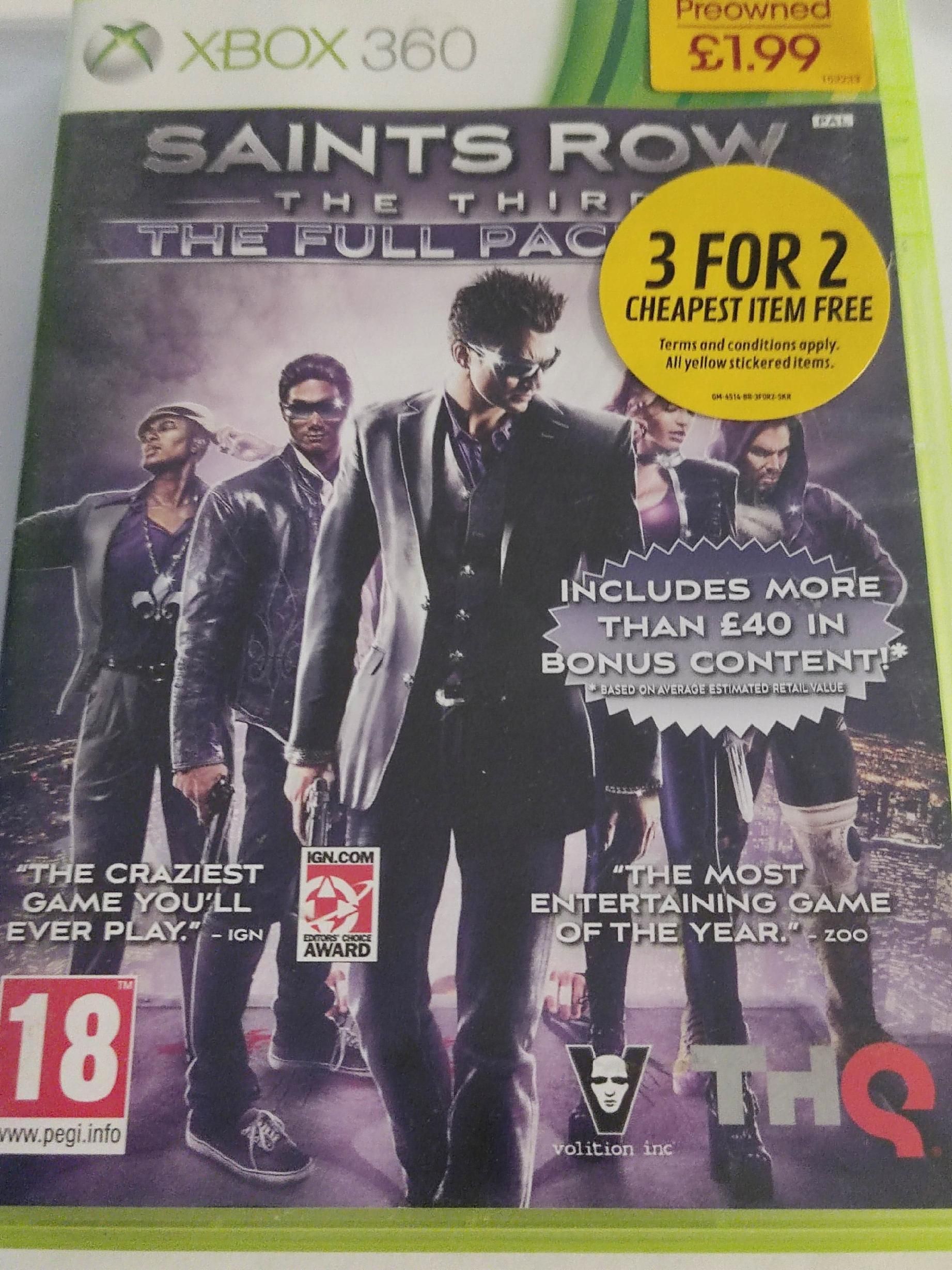 Xbox 360 Gra Saints Row The Third Full Package Gra X360