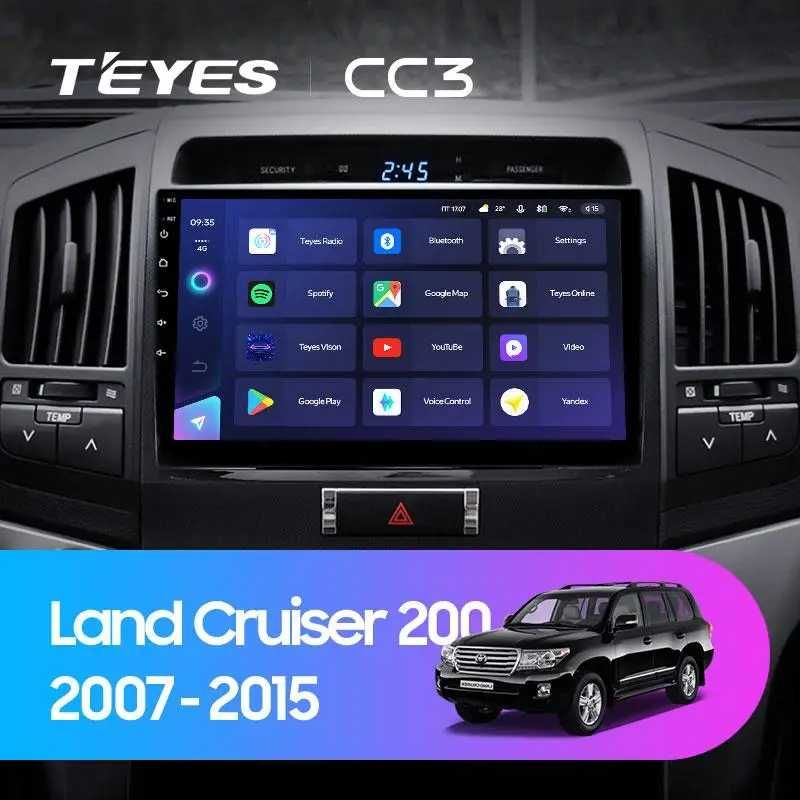 Магнитола Teyes CC3 2K Toyota Land Cruiser 200 4/32 GB