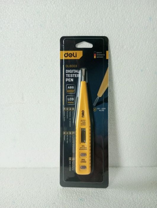 Wskaźnik miernik elektryczny 12 - 250V Deli Tools