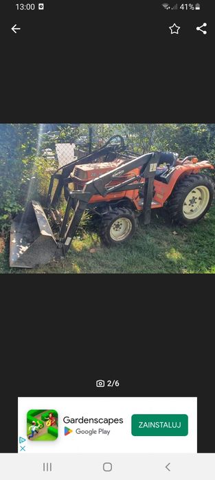 Traktorek Kubota ZB 1600 z turem