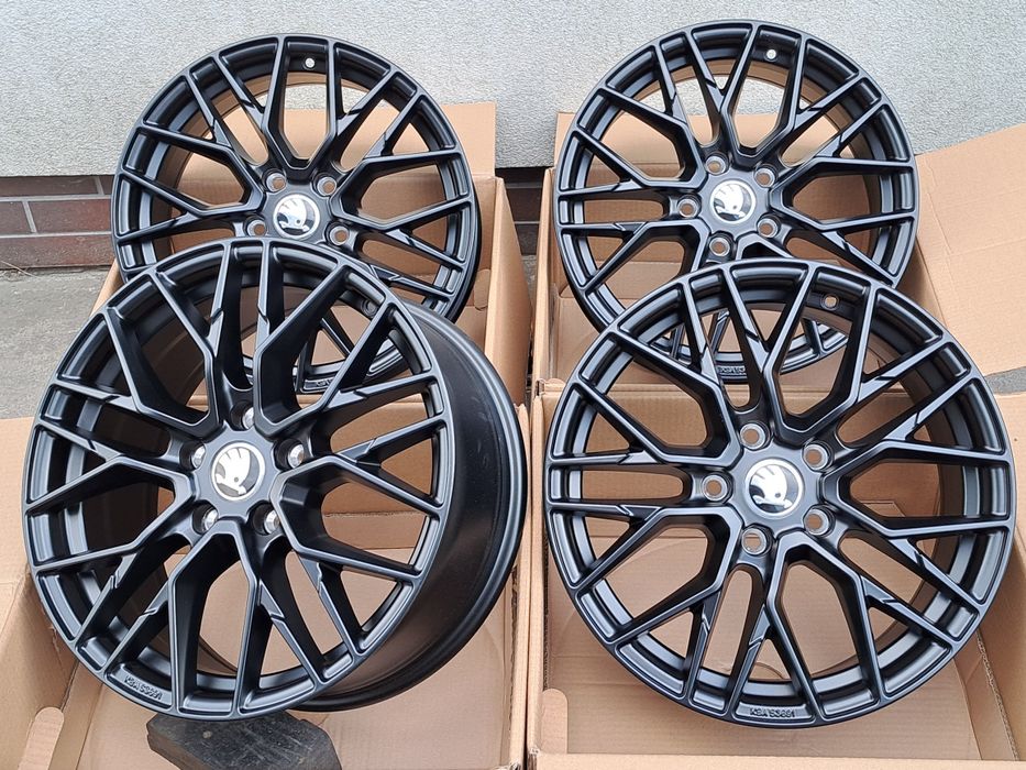Alufelgi SKODA 18' 5x100 Scala Rapid Fabia Kamiq Roomster CA20 MATT
