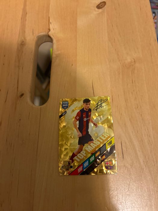 Karta pedriego z autografem