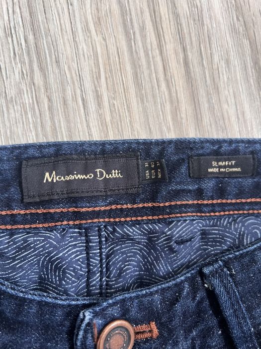 Massimo Dutti slim spodnie 40 granatowe meskie