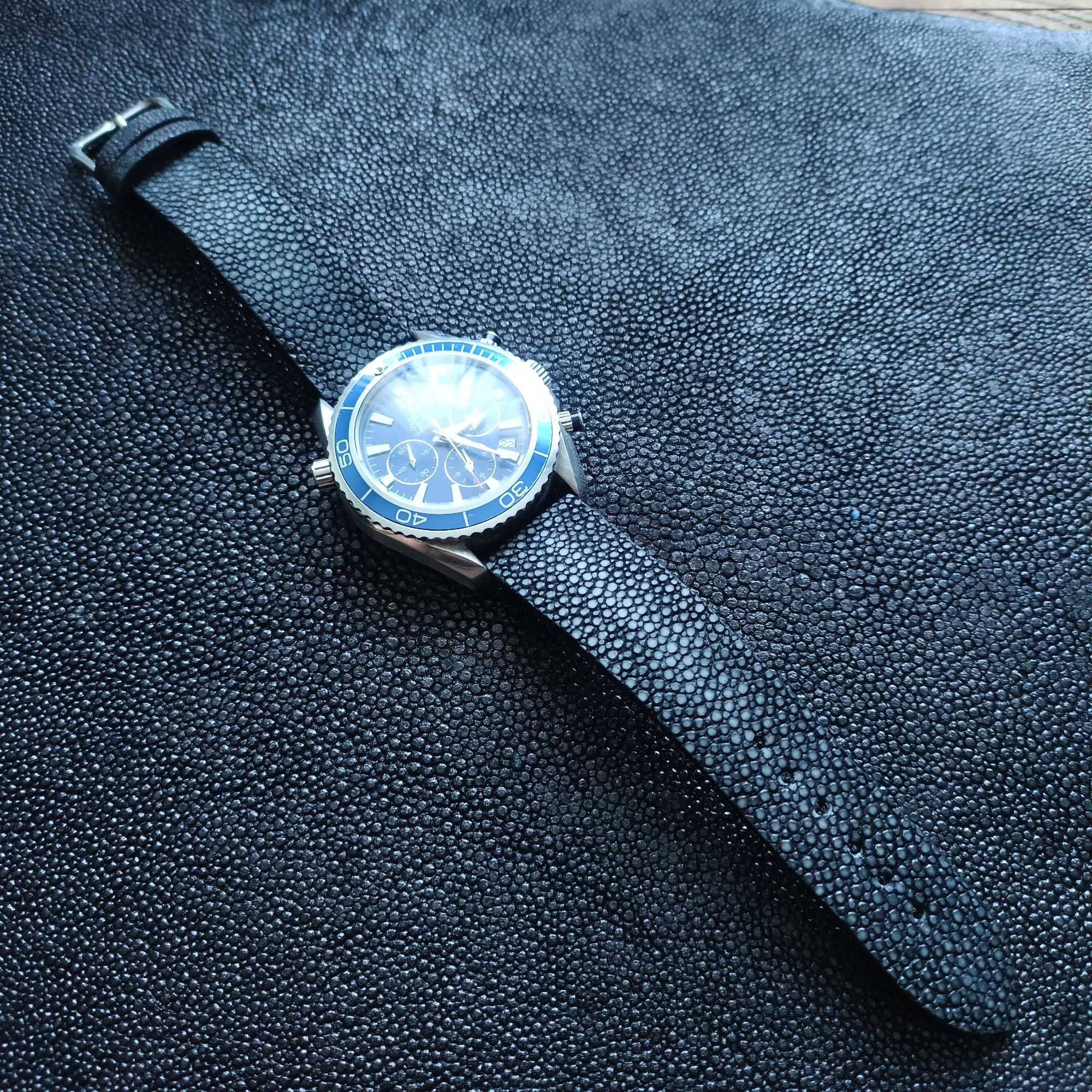 Рнмінець з шкіри ската , Longines,  omega, tissot, oris, Breitling