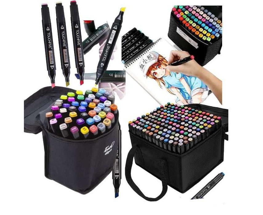 Набір маркерів Touch 48 шт для скетчингу,малювання и 60,80,120,168,204