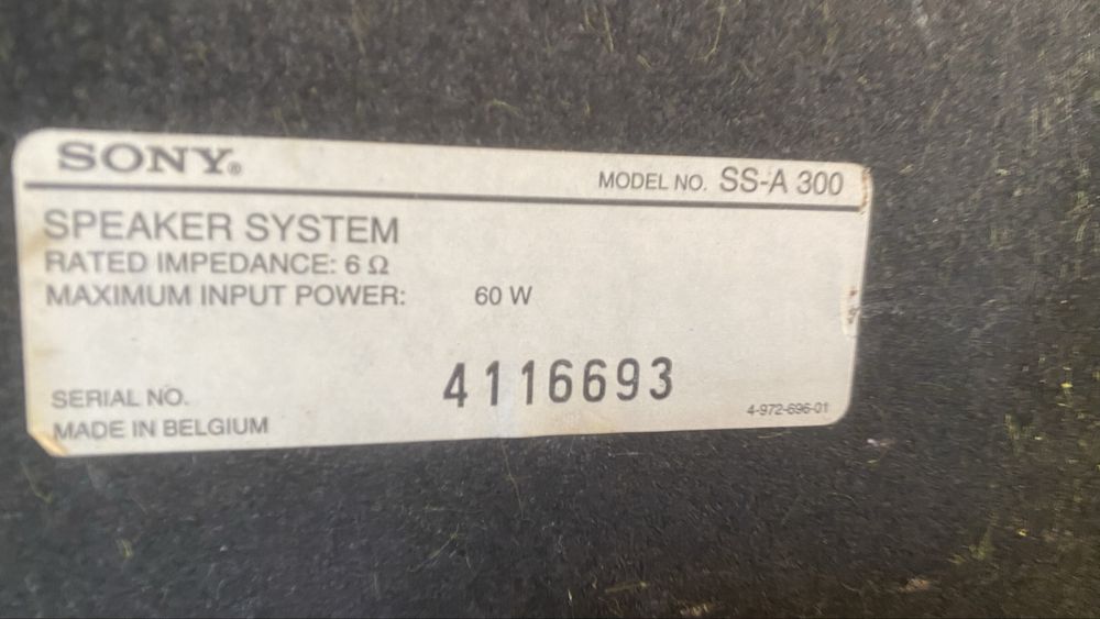 Kolumny sony ss a-300