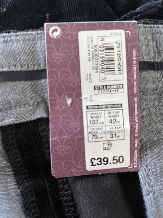 Чоловічі брюки великого розміру Marks & Spencer