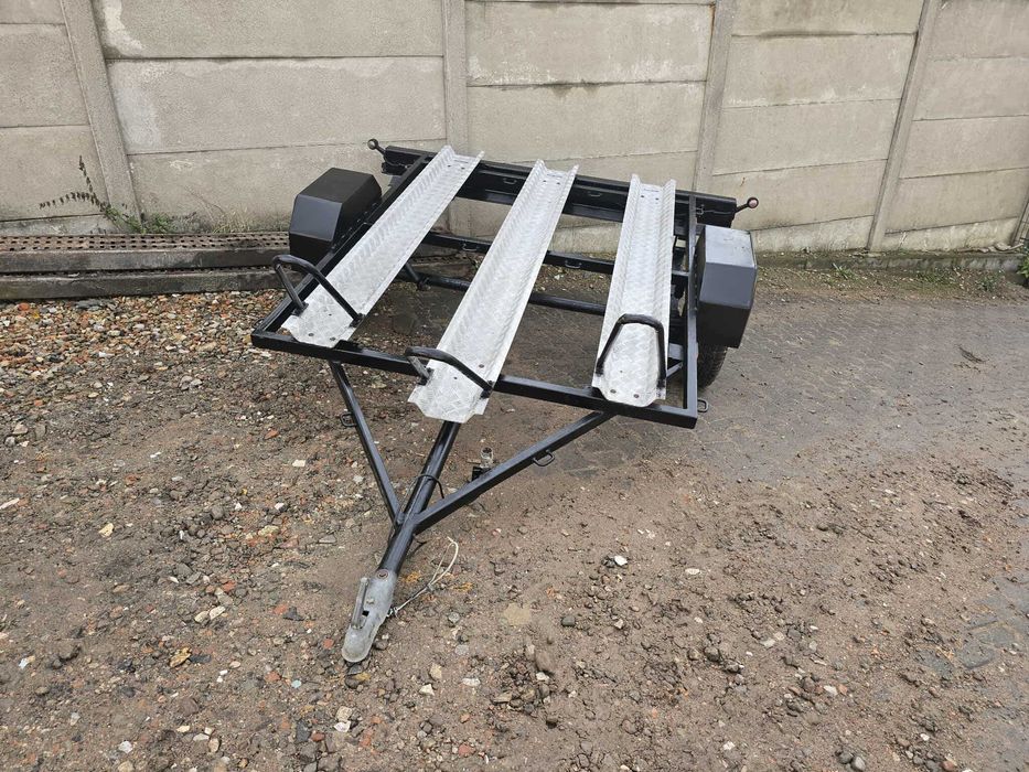 Przyczepka Lekka MOCNA Amortyzowana 3 dużych motocykli