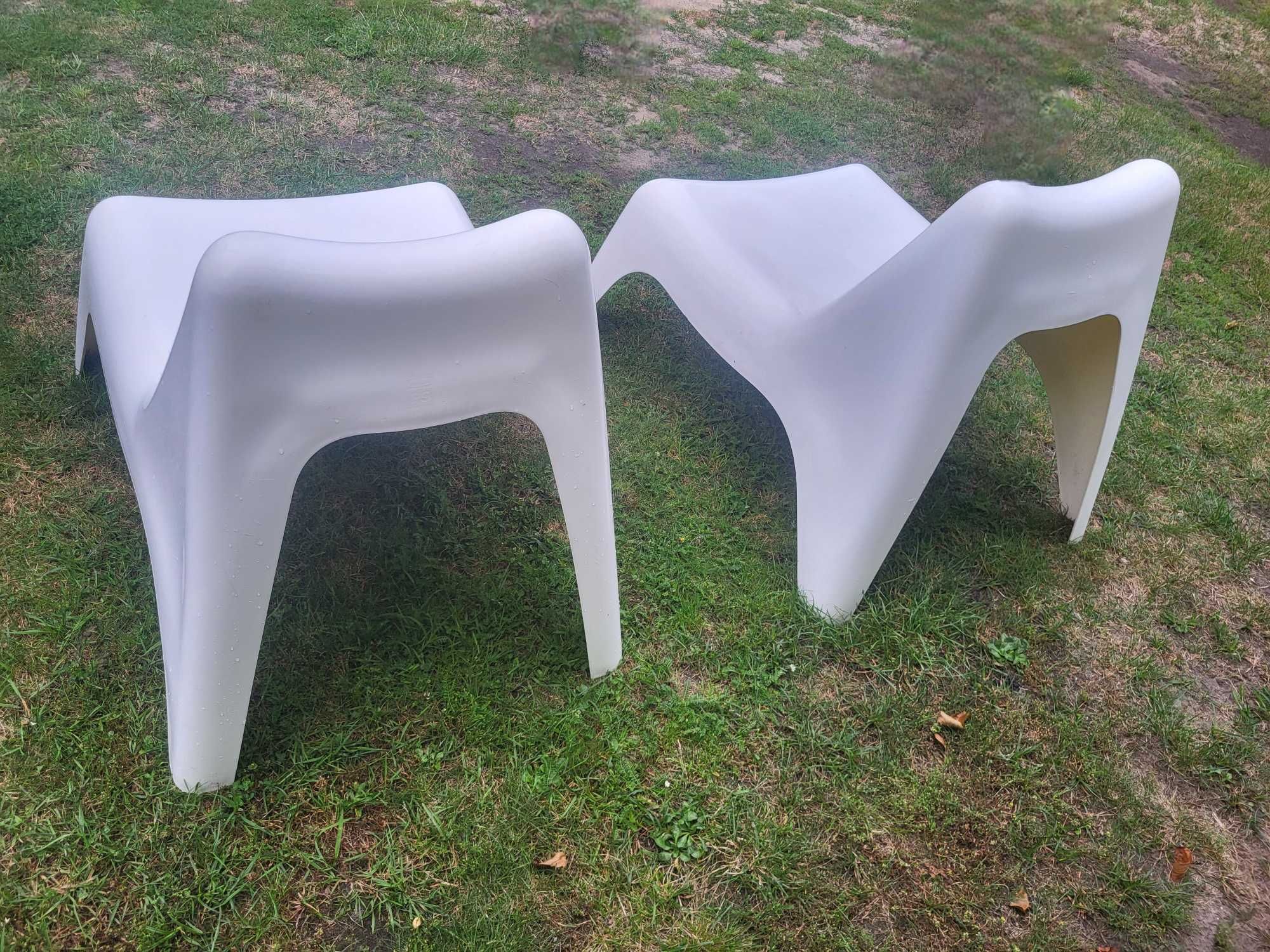 Fotele ogrodowe białe Ikea