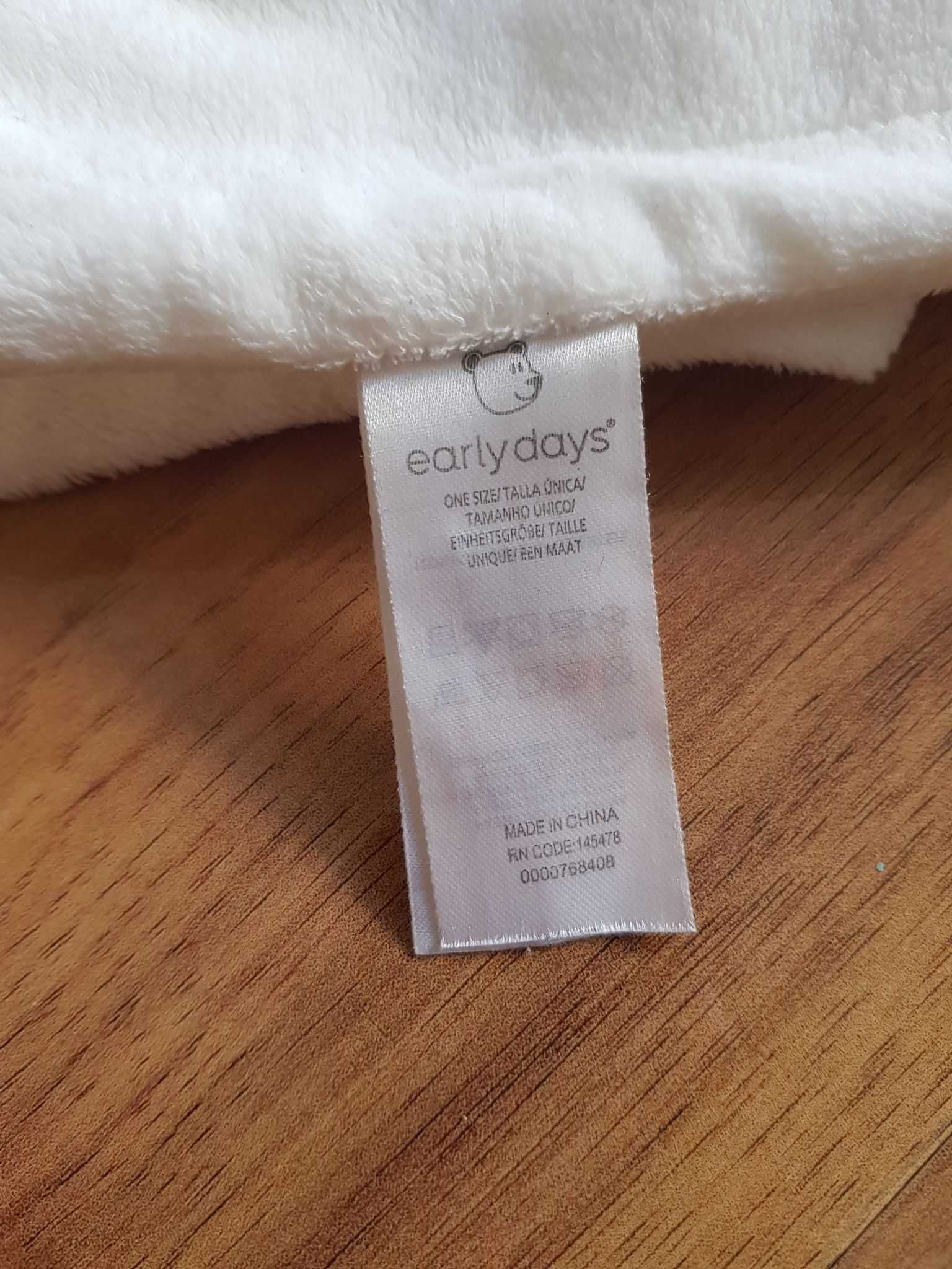 Kocyk  Primark Early Days pluszak misio misiek szmatka pluszowy
