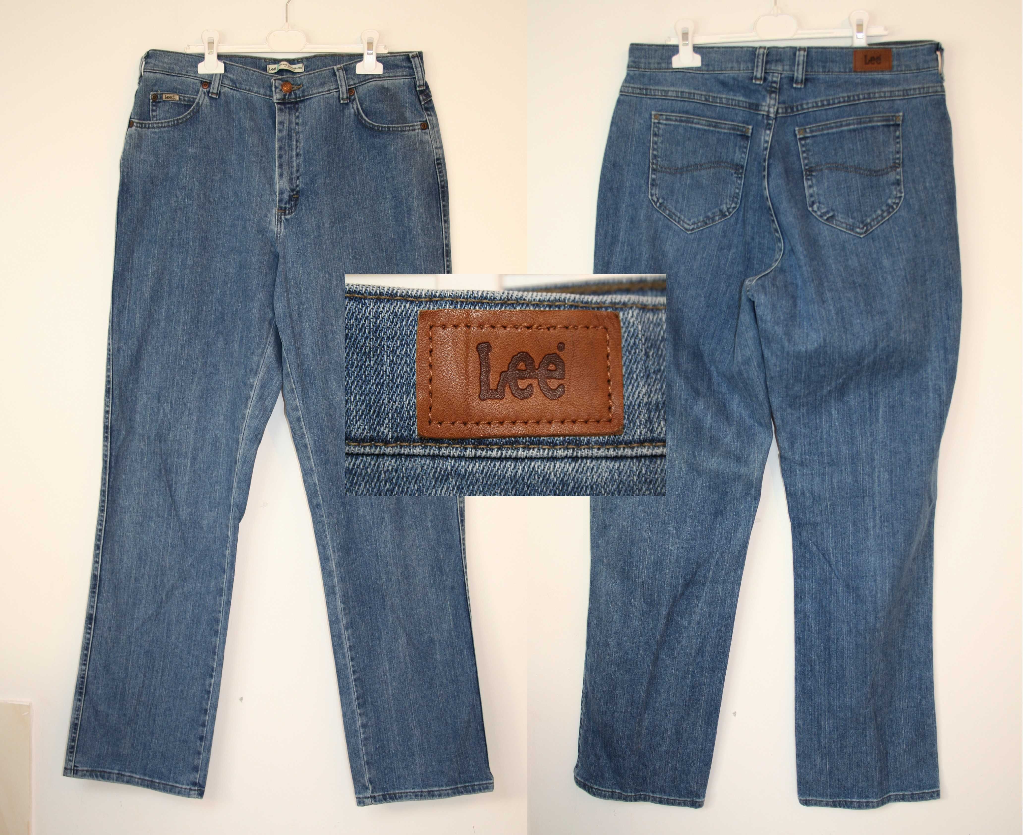 Spodnie Męskie Jeans firmy: Lee Rozmiar z metki L nogawki - proste