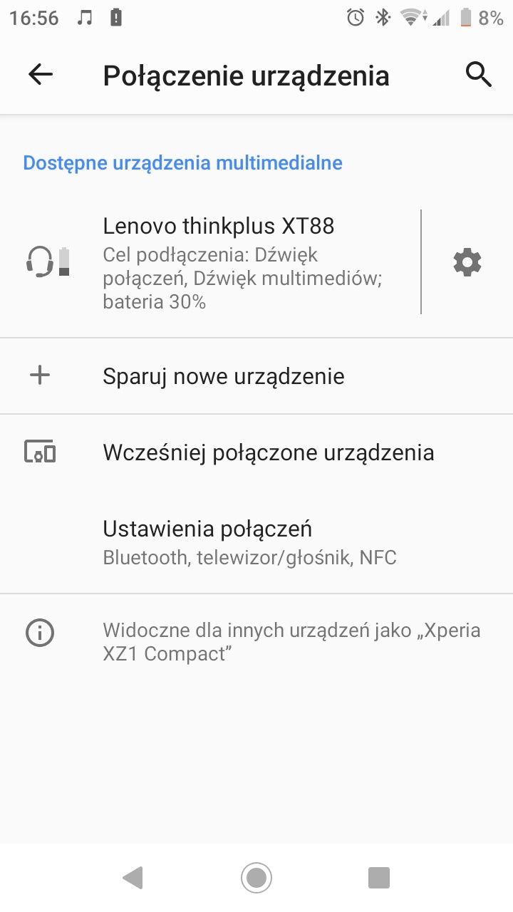 Słuchawki douszne Lenovo Bluetooth