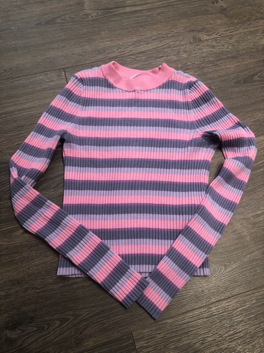 Kolorowy sweterek prazkowany damski reserved xs s