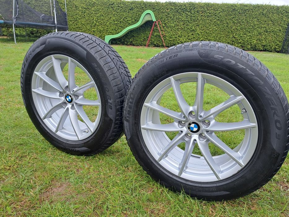 Super okazja! 5X112 Oryginalne koła zimowe BMW X3 X4 Pirelli 225/60 18